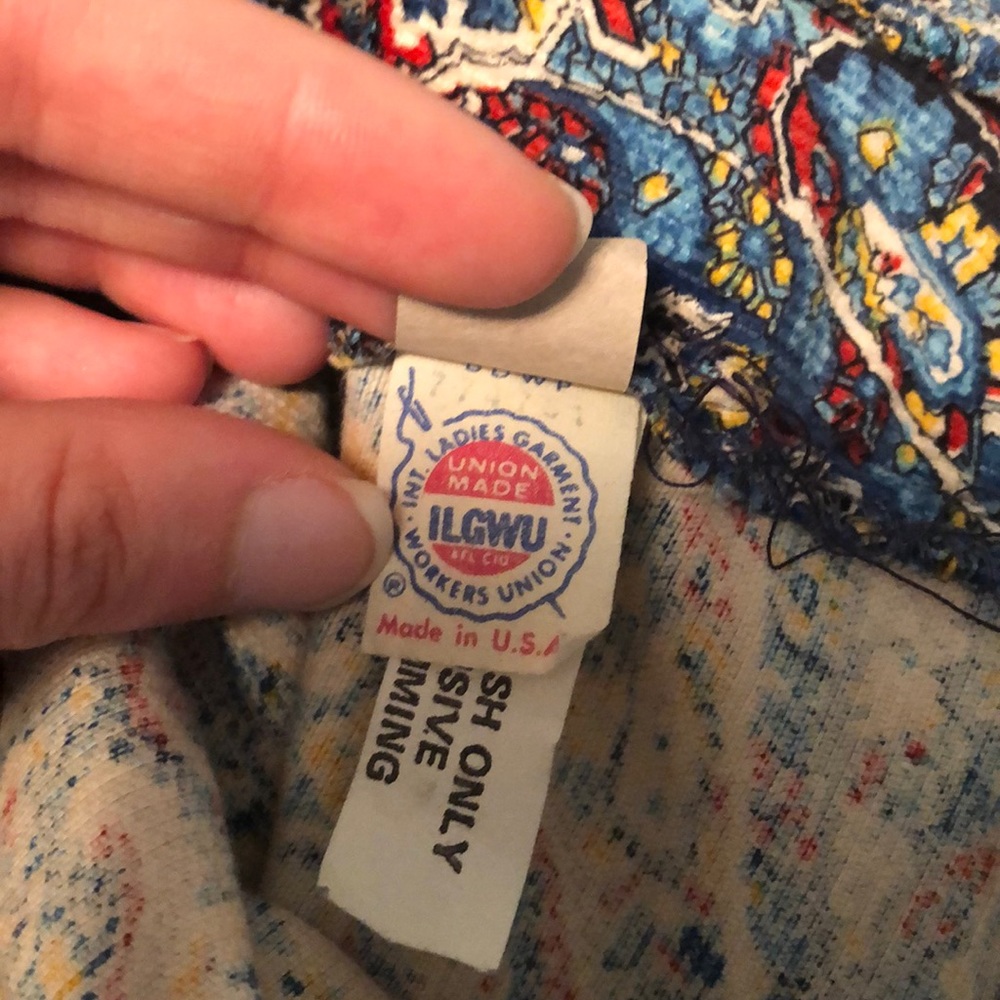 Vintage 1970’s paisley dress, xs fit - Picture 6 of 12